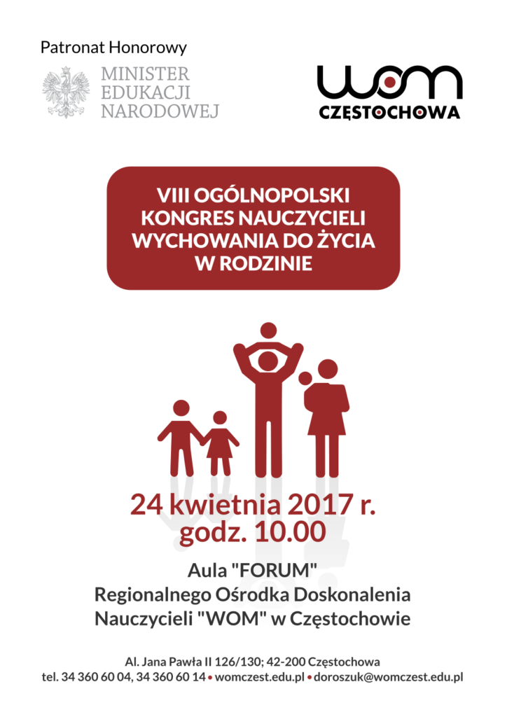 The VIII Polish National Congress of Pro-family Life Education Teachers 