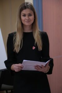Klaudia Zębik - laureatka I miejsca (I LO im. J. Słowackiego)